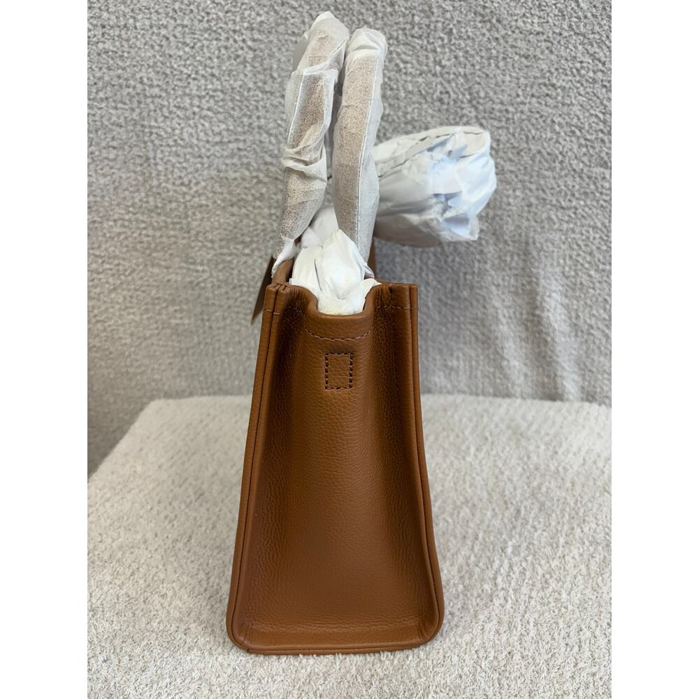 NWT Marc Jacobs The Tote Bag Brown Pebbled Leather Tote Purse #72892 - Picture 4 of 9